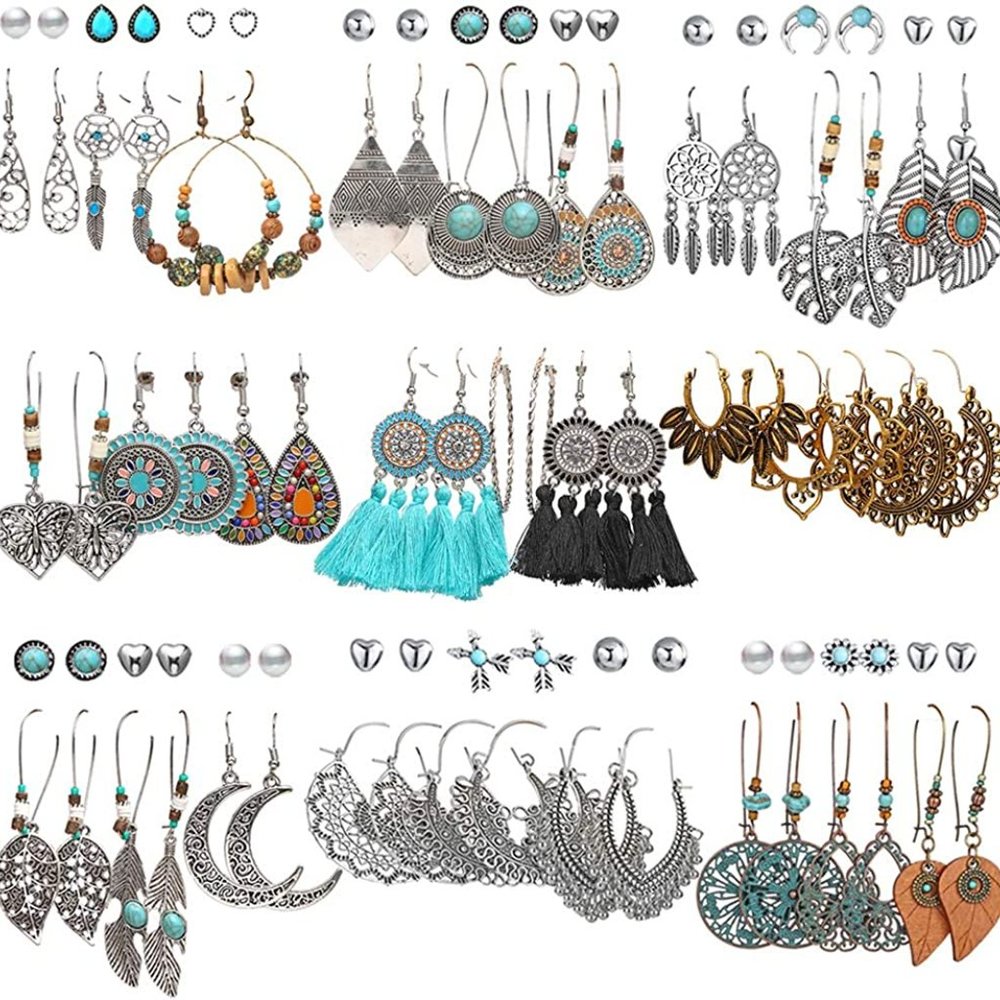 New Wholesale Bundle  45 Pairs Fashion  Drop Dangle Earrings Set for Women - Picture 4 of 5